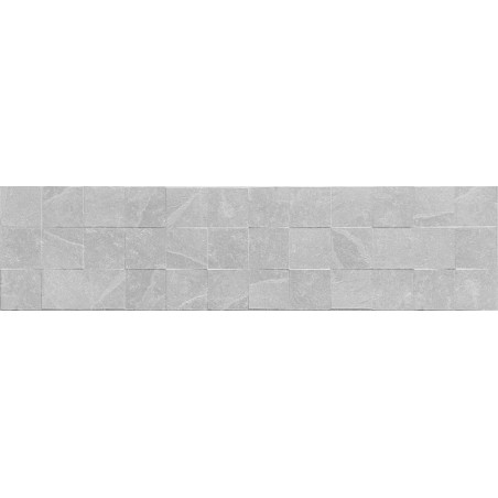 Mexen Icon Lyon Silver grés esmaltado ret. G1, azulejo de parede 120 x 30 cm, mate - TL712-120-030-55