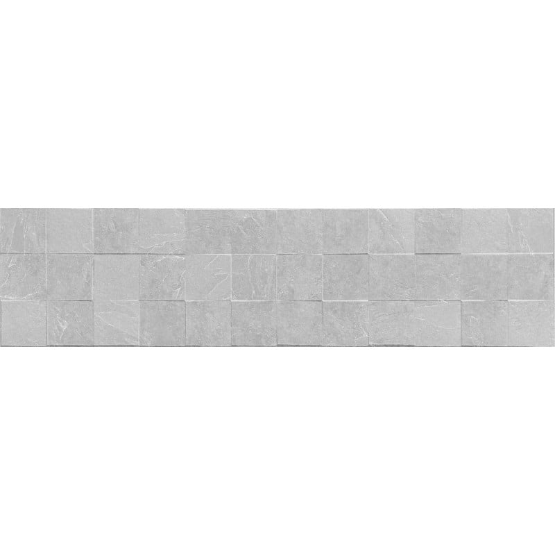 Mexen Icon Lyon Silver glazed rectified porcelain tile G1, wall tile 120 x 30 cm, matte - TL712-120-030-55