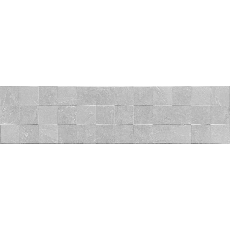Mexen Icon Lyon Silver glazed rectified stoneware, wall tile 120 x 30 cm, matte - TL712-120-030-55