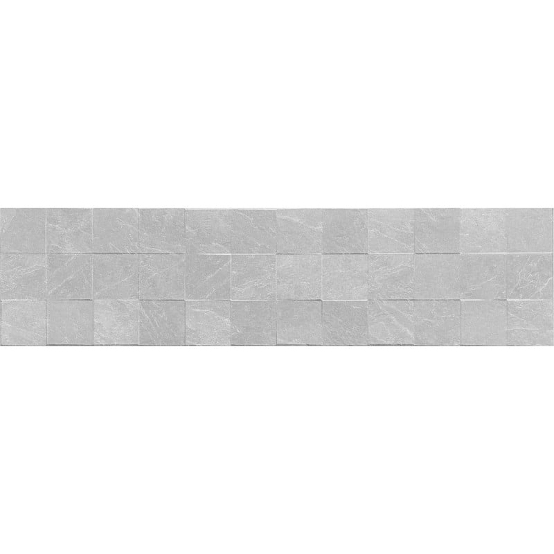 Mexen Icon Lyon Silver glazed rectified porcelain tile G1, wall tile 120 x 30 cm, matte - TL712-120-030-55