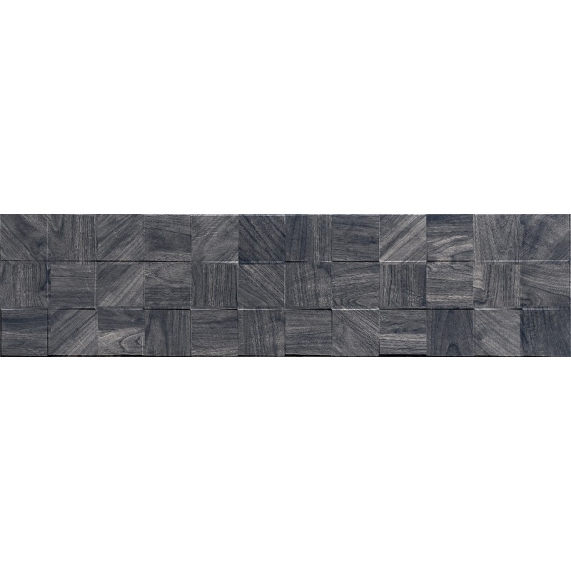 Mexen Riga Lyon Black gres szkliwiony rekt. G1, płytka drewnopodobna ścienna 120 x 30 cm, mat - TL713-120-030-50