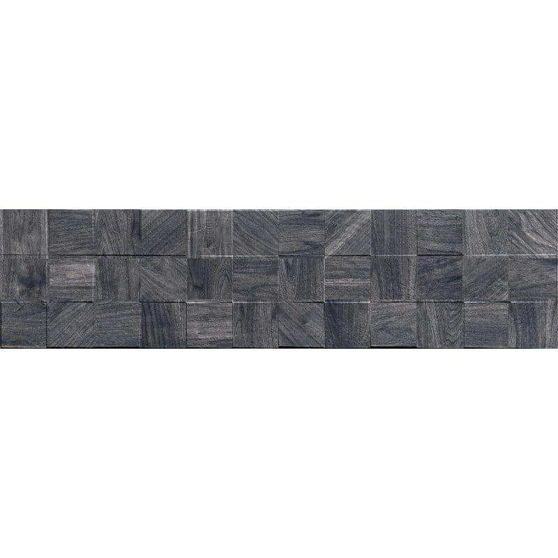 Mexen Riga Lyon Black gres szkliwiony rekt. G1, płytka drewnopodobna ścienna 120 x 30 cm, mat - TL713-120-030-50