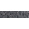 Mexen Riga Lyon Black gres brilhante retificado. G1, azulejo de parede imitação de madeira 120 x 30 cm, mate