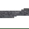 Mexen Riga Lyon Black gres smaltato rettificato G1, piastrella effetto legno da parete 120 x 30 cm, opaco - TL713-120-030-50
