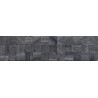 Mexen Riga Lyon Black geglazuurd gres gerect. G1, houtlook wandtegel 120 x 30 cm, mat - TL713-120-030-50