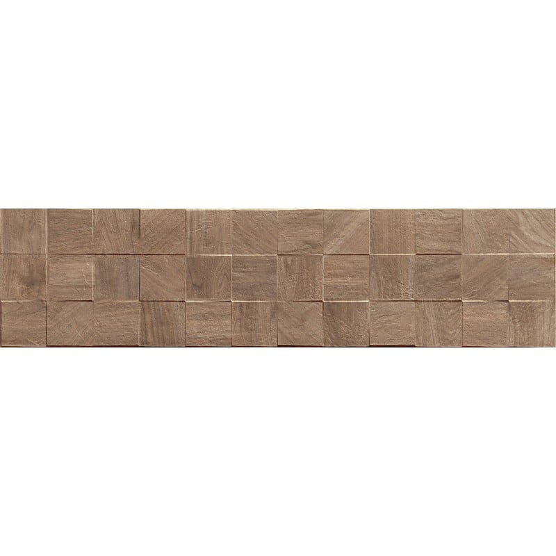 Mexen Riga Lyon Brown gres szkliwiony rekt. G1, płytka drewnopodobna ścienna 120 x 30 cm, mat - TL713-120-030-51