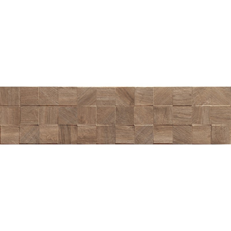 Mexen Riga Lyon Brown gres szkliwiony rekt. G1, płytka drewnopodobna ścienna 120 x 30 cm, mat - TL713-120-030-51
