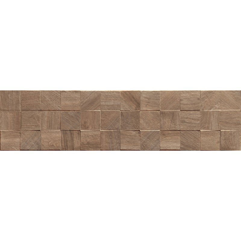 Mexen Riga Lyon Brown lasitettu rectified G1, puuntuoksuinen lattiaseinälaatta 120 x 30 cm, matta - TL713-120-030-51