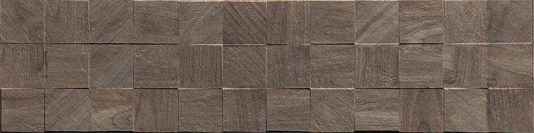 Mexen Riga Lyon Choco gres smaltato rettificato G1, piastrella effetto legno da parete 120 x 30 cm, opaca - TL713-120-030-52