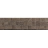 Mexen Riga Lyon Choco gres esmaltado rectificado G1, azulejo con apariencia de madera para pared 120 x 30 cm, mate