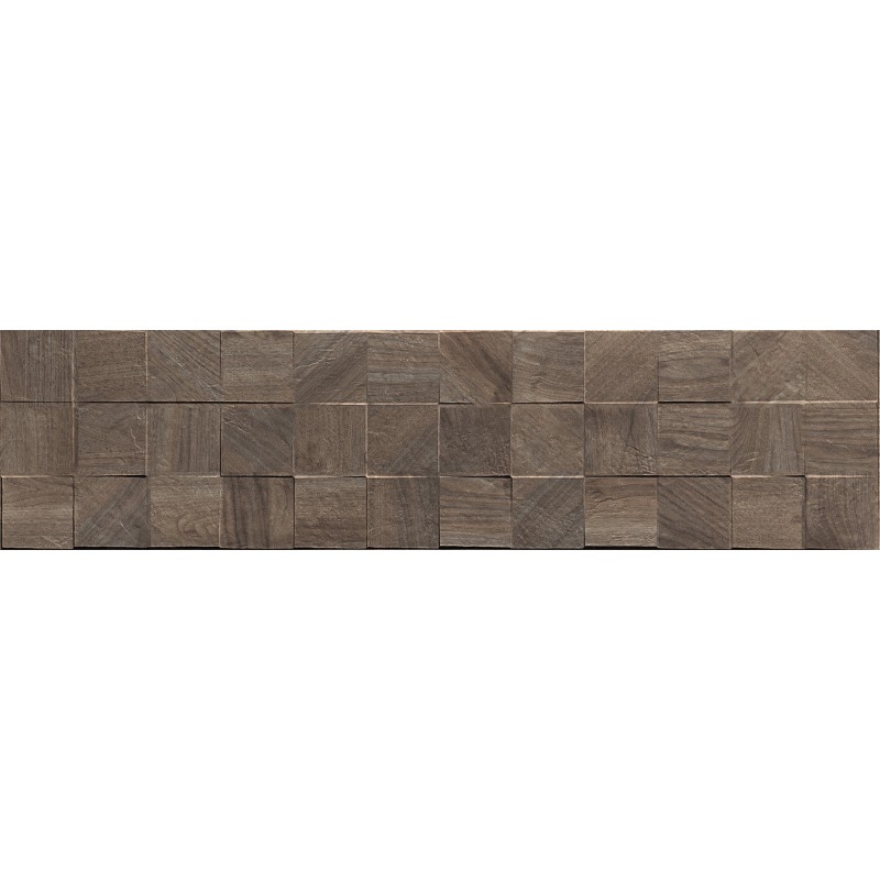 Mexen Riga Lyon Choco gres szkliwiony rekt. G1, płytka drewnopodobna ścienna 120 x 30 cm, mat - TL713-120-030-52