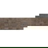 Mexen Riga Lyon Choco glasiertes Feinsteinzeug rekt. G1, holzähnliche Wandfliese 120 x 30 cm, matt - TL713-120-030-52