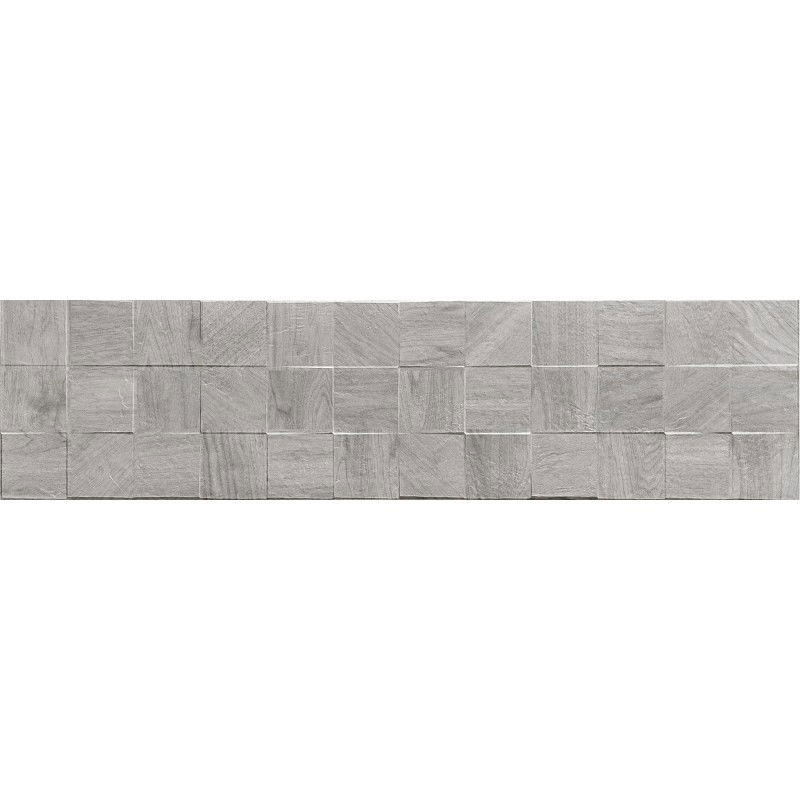 Mexen Riga Lyon Grey glaserad granitkeramik rekt. G1, träliknande golv- och väggplatta 120 x 30 cm, matt - TL713-120-030-54