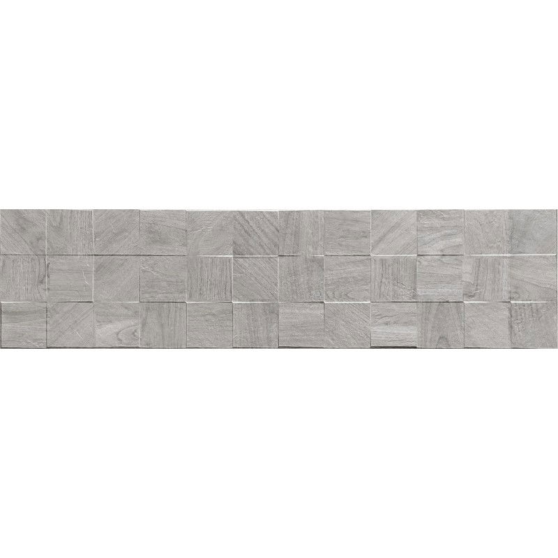 Mexen Riga Lyon Grey glaserad granitkeramik rekt. G1, träliknande golv- och väggplatta 120 x 30 cm, matt - TL713-120-030-54