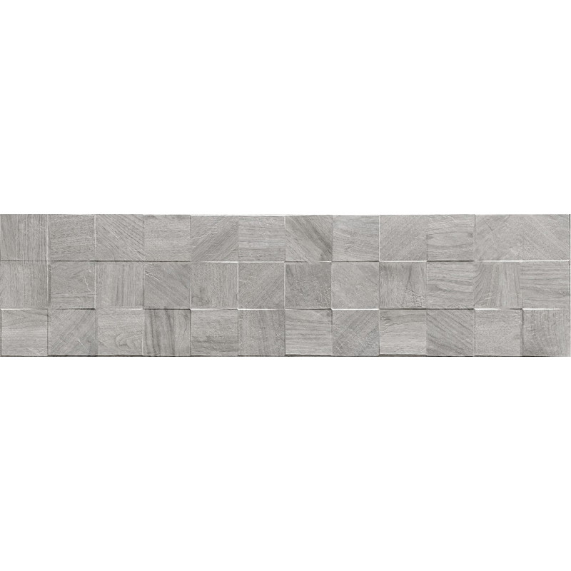 Mexen Riga Lyon Grey gres porcellanato smaltato rettificato G1, piastrella effetto legno da parete 120 x 30 cm, opaco