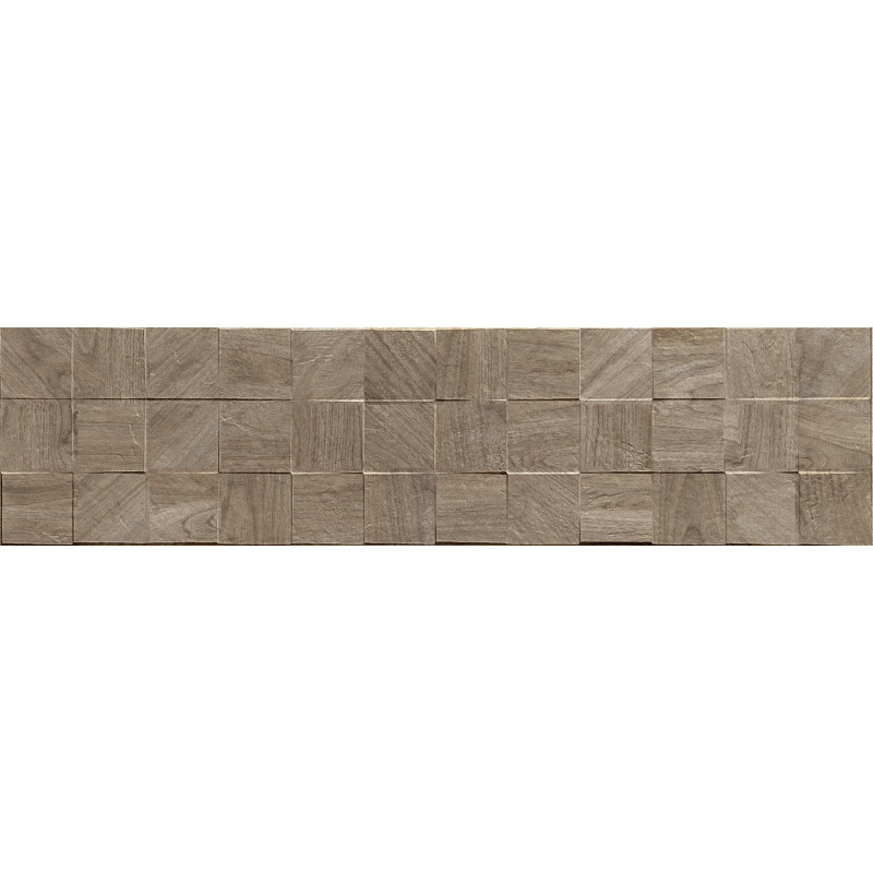 Mexen Riga Lyon Natural glasiertes rektifiziertes Feinsteinzeug G1, wandähnliche Fliese 120 x 30 cm, matt - TL713-120-030-57