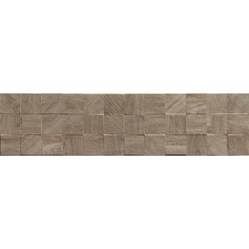 Mexen Riga Lyon Natural glazirani porculan rekt. G1, zidna pločica s izgledom drva 120 x 30 cm, mat - TL713-120-030-57