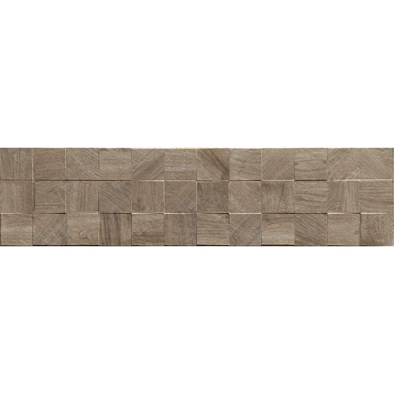 Mexen Riga Lyon Natural geglazuurde gres gerectificeerd G1, houten wandtegel 120 x 30 cm, mat - TL713-120-030-57