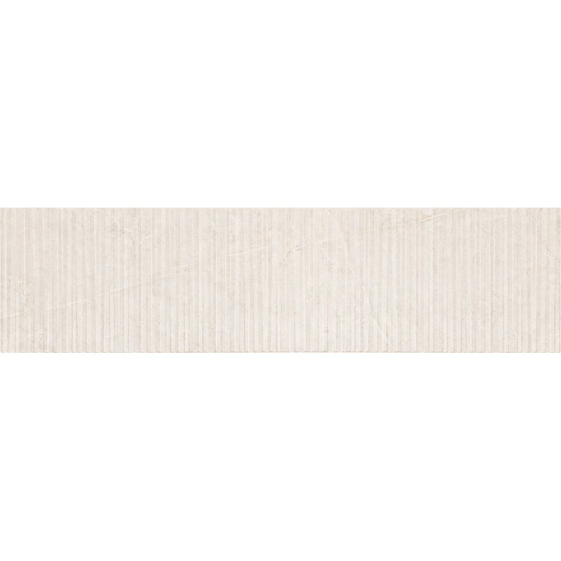 Mexen Flamingo Mayolica Bianco gres esmaltado rectificado G1, azulejo para suelo y pared 120 x 30 cm, grabado - TL715-120-030-50