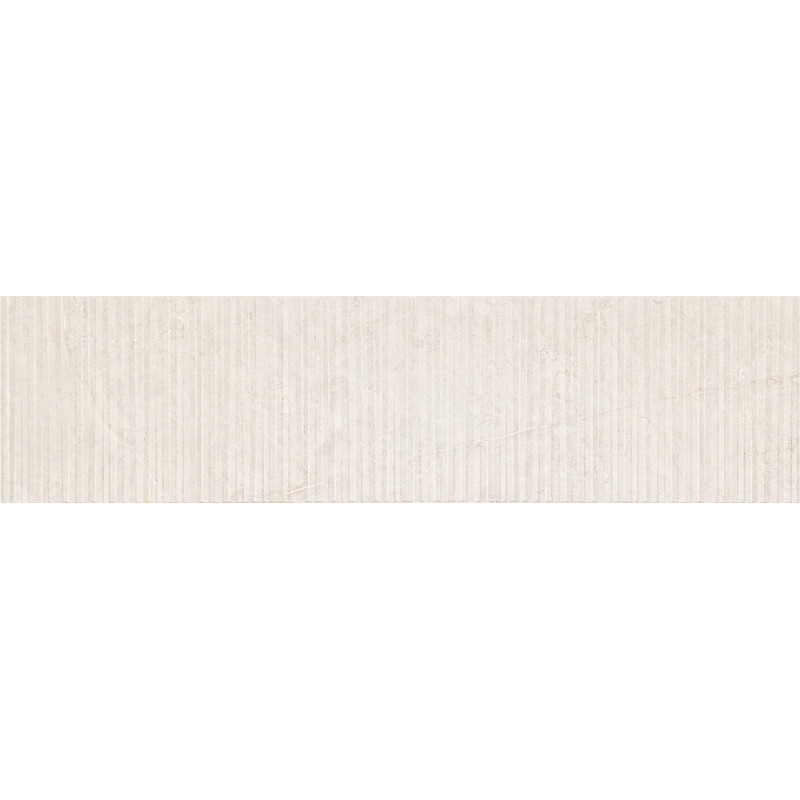 Mexen Flamingo Mayolica Bianco glasad stengods rek. G1, väggplatta 120 x 30 cm, carving - TL715-120-030-50