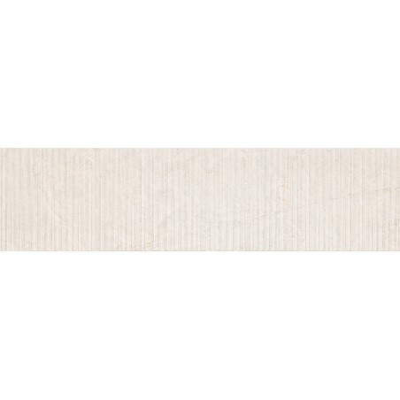 Mexen Flamingo Mayolica Bianco gres esmaltado rect. G1, azulejo de pared 120 x 30 cm, tallado - TL715-120-030-50