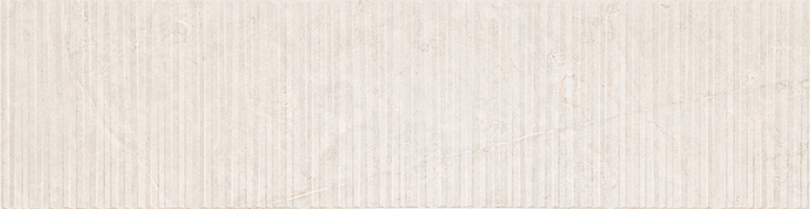 Mexen Flamingo Mayolica Bianco geglazuurde gerectificeerde gres. G1, wandtegel 120 x 30 cm, carving - TL715-120-030-50