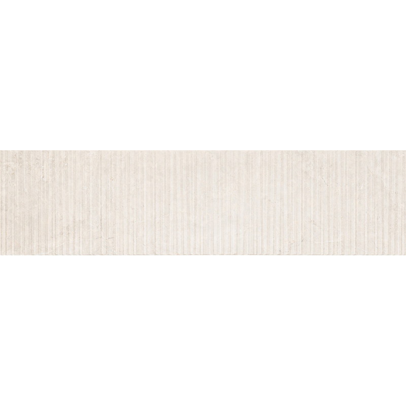 Mexen Flamingo Mayolica Bianco glasad stengods rek. G1, väggplatta 120 x 30 cm, carving - TL715-120-030-50