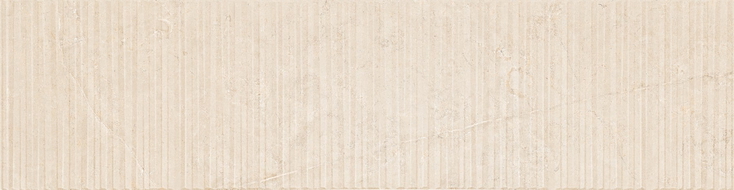 Mexen Flamingo Mayolica Crema grés vidrado retificado G1, azulejo de parede 120 x 30 cm, carving - TL715-120-030-51