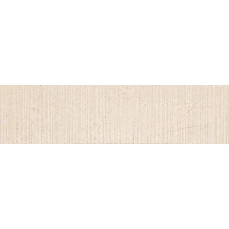 Mexen Flamingo Mayolica Crema glaserad porslinsplatta rekt. G1, golv- och väggplatta 120 x 30 cm, carving - TL715-120-030-51