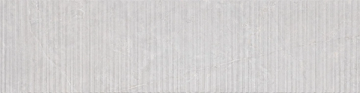 Mexen Flamingo Mayolica Gris glazed rectified stoneware G1, wall tile 120 x 30 cm, carving - TL715-120-030-52