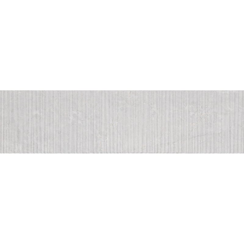 Mexen Flamingo Mayolica Gris glazed porcelain stoneware rectified. G1, wall tile 120 x 30 cm, carving - TL715-120-030-52