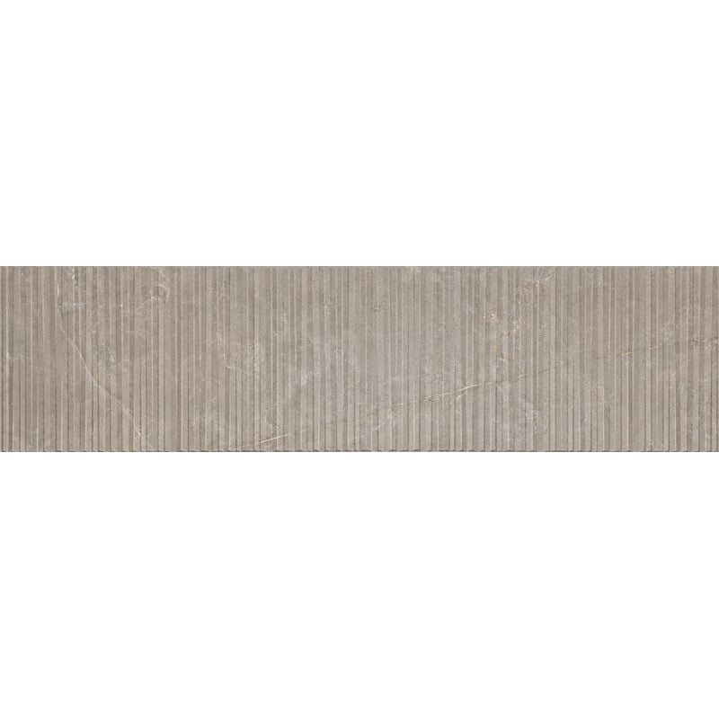 Mexen Flamingo Mayolica Mocha glazed rectified porcelain stoneware, wall tile 120 x 30 cm, carving - TL715-120-030-53