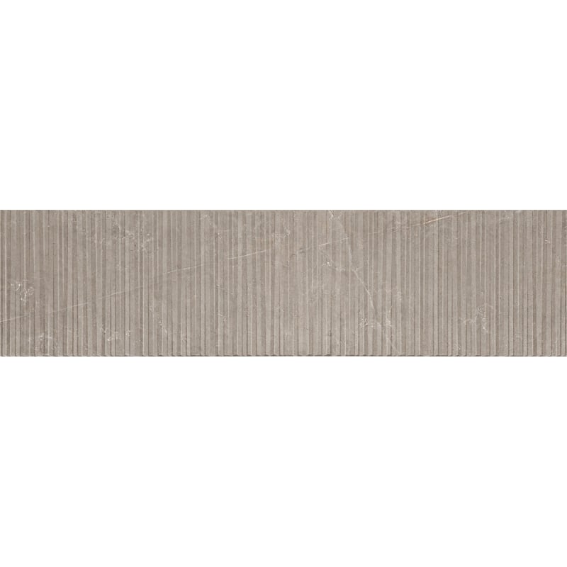Mexen Flamingo Mayolica Mocha glazed rectified porcelain stoneware, wall tile 120 x 30 cm, carving - TL715-120-030-53