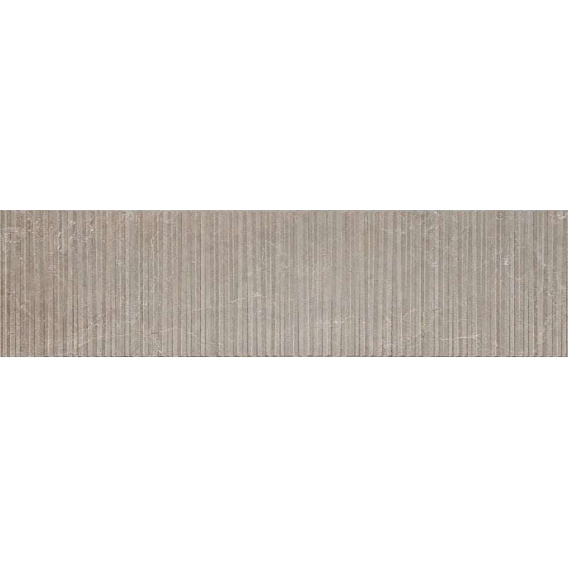 Mexen Flamingo Mayolica Mocha glazed rectified porcelain stoneware, wall tile 120 x 30 cm, carving - TL715-120-030-53