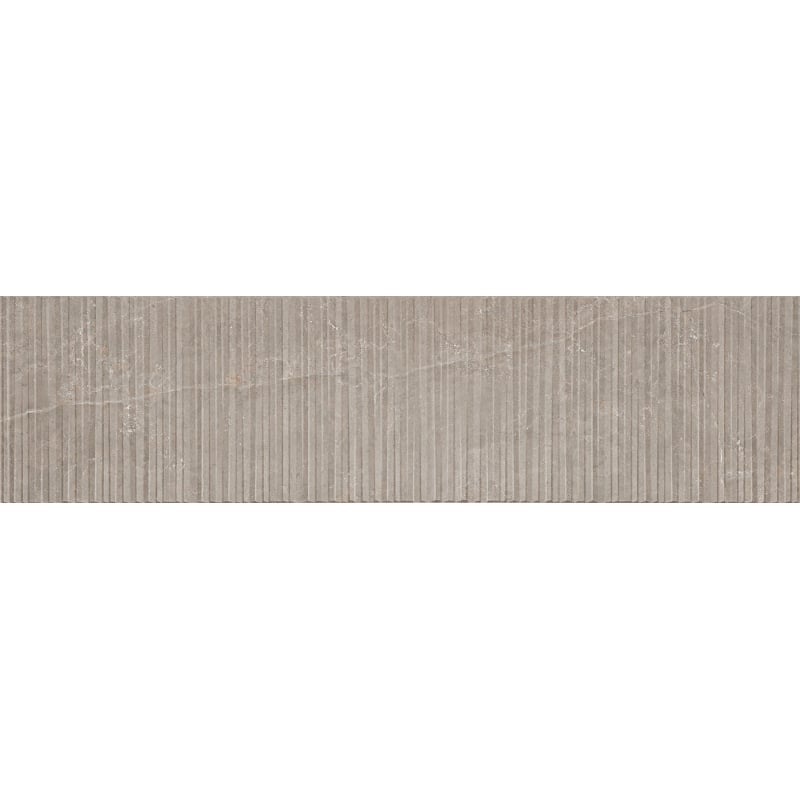 Mexen Flamingo Mayolica Mocha glazed rectified porcelain stoneware, wall tile 120 x 30 cm, carving - TL715-120-030-53
