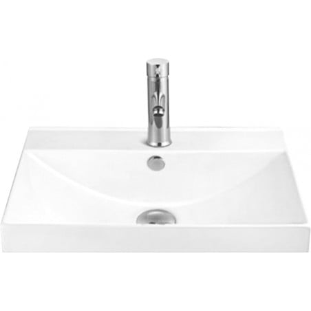 Mexen Mila lavabo empotrado en encimera 60 x 46 cm, blanco - 25296000