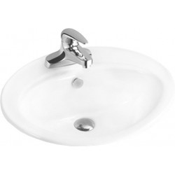 Mexen Selma lauaplaati uputatud valamu 56 x 46 cm, valge - 25085600