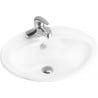 Mexen Selma lavabo empotrado en encimera 56 x 46 cm, blanco - 25085600