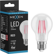 Mexen Vintis Lampadina a filamento LED E27, A60, 4W, 55 lm, rossa - L150-E27-04XX-45
