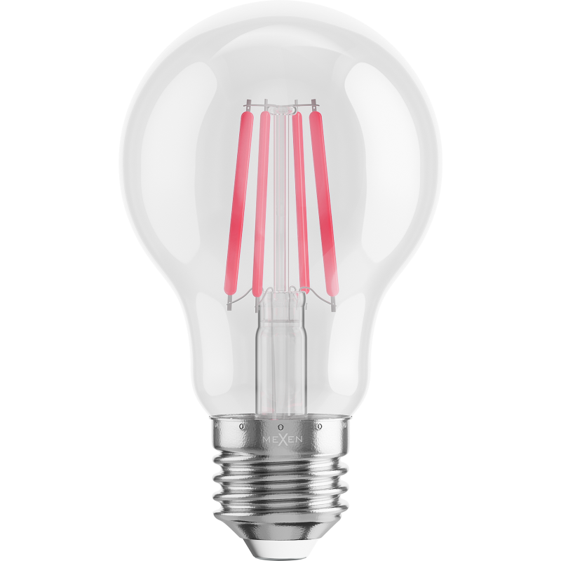 Mexen Vintis Ampoule à filament LED E27, A60, 4W, 55 lm, rouge - L150-E27-04XX-45
