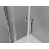 Mexen Exo-S Duo 3S cabina de ducha de 3 paredes corredera 170 x 85 cm, transparente, cromo - 8152-170-085-01-00-3S