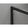 Mexen Exo-R 3S kabina prysznicowa 3-ścienna uchylna 130 x 110 cm, transparent, czarna - 819-130-110-70-00-3S