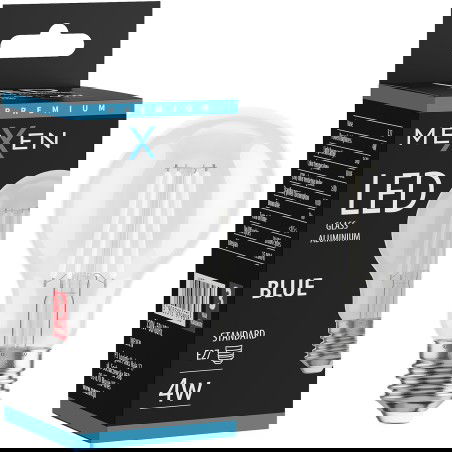 Mexen Vintis LED Filament Glühbir É27, A60, 4W, 55 lm, blo - L150-E27-04XX-47