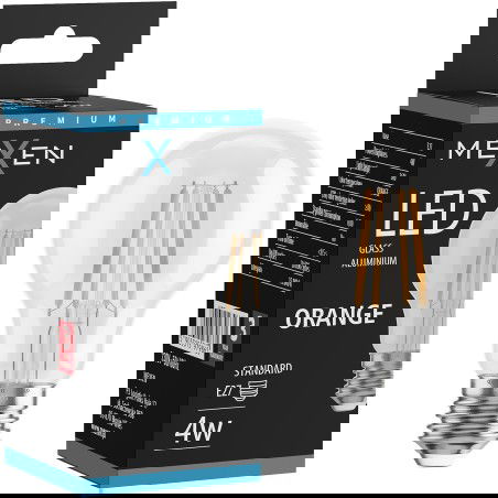 Mexen Vintis Λάμπα filament LED E27, A60, 4W, 55 lm, πορτοκαλί - L150-E27-04XX-48