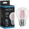 Mexen Vintis żarówka filament LED E27, G45, 4W, 55 lm, red - L156-E27-04XX-45
