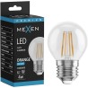 Mexen Vintis LED-glödlampa filament E27, G45, 4W, 55 lm, orange - L156-E27-04XX-48