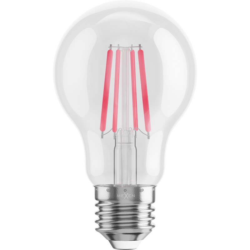 Mexen Vintis 6x Bombilla LED de filamento E27, A60, 4W, 55 lm, roja - L150-E27-04XX-45x06