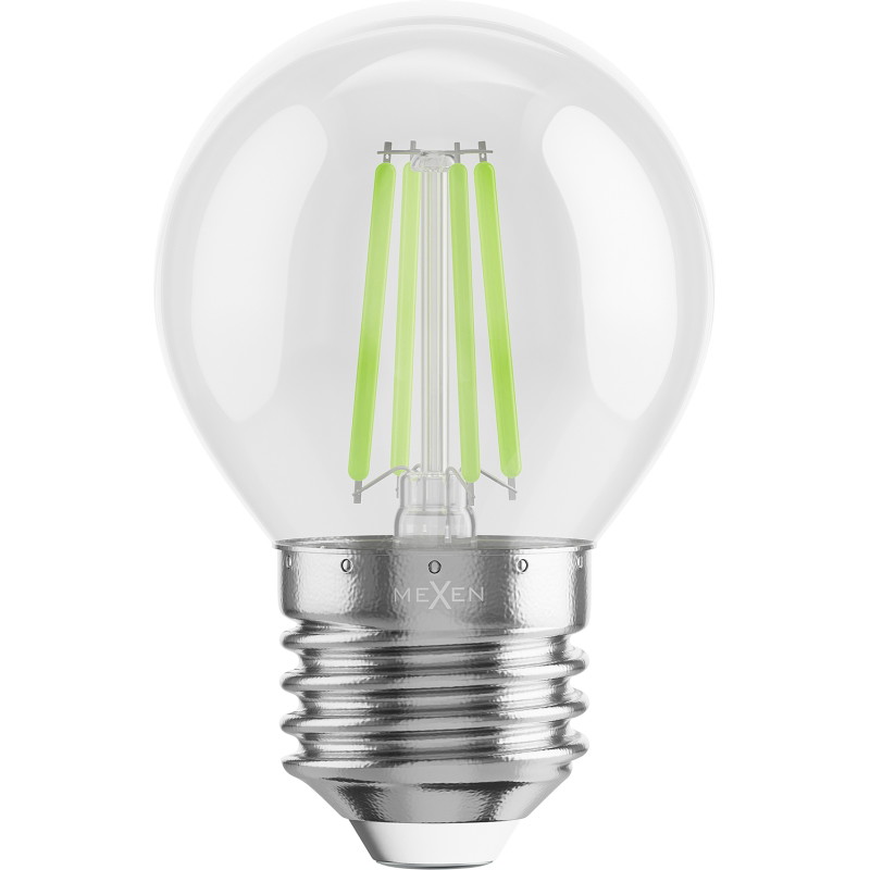 Mexen Vintis 10x LED-filamenttilamppu E27, G45, 4W, 55 lm, vihreä - L156-E27-04XX-46x10