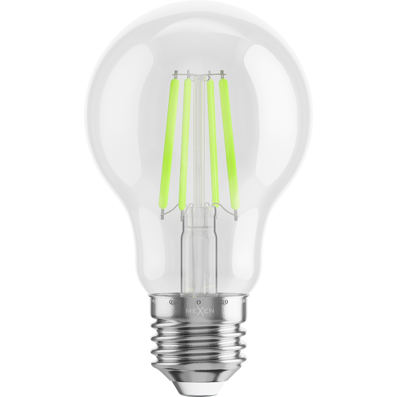 Mexen Vintis 10x LED filamenta spuldze E27, A60, 4W, 55 lm, zaļa - L150-E27-04XX-46x10