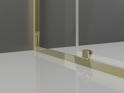 Mexen Exo 90 x 70 cm Hinged Shower Enclosure, Transparent, Chrome - 819-090-070-01-00